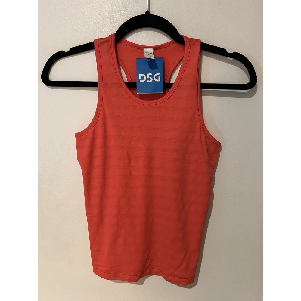 DSG Girls Movement Seamless Mesh Tank Top Cabana Coral Size Small Youth NWT‎